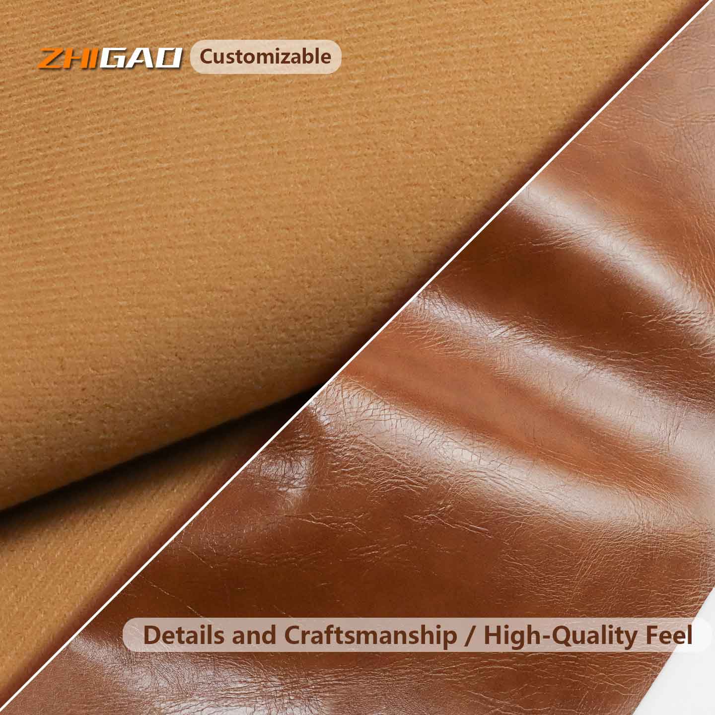 Leathar Microfiber le haghaidh Leathar Feithicleach agus Troscán