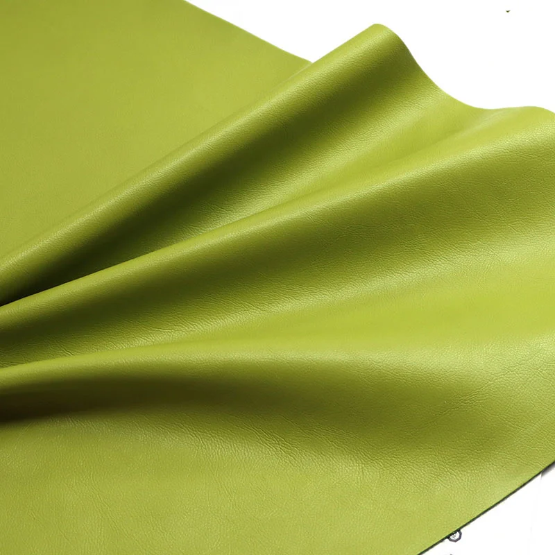 Suede Same Color Backing PU Faux Leather Clothing Fabric