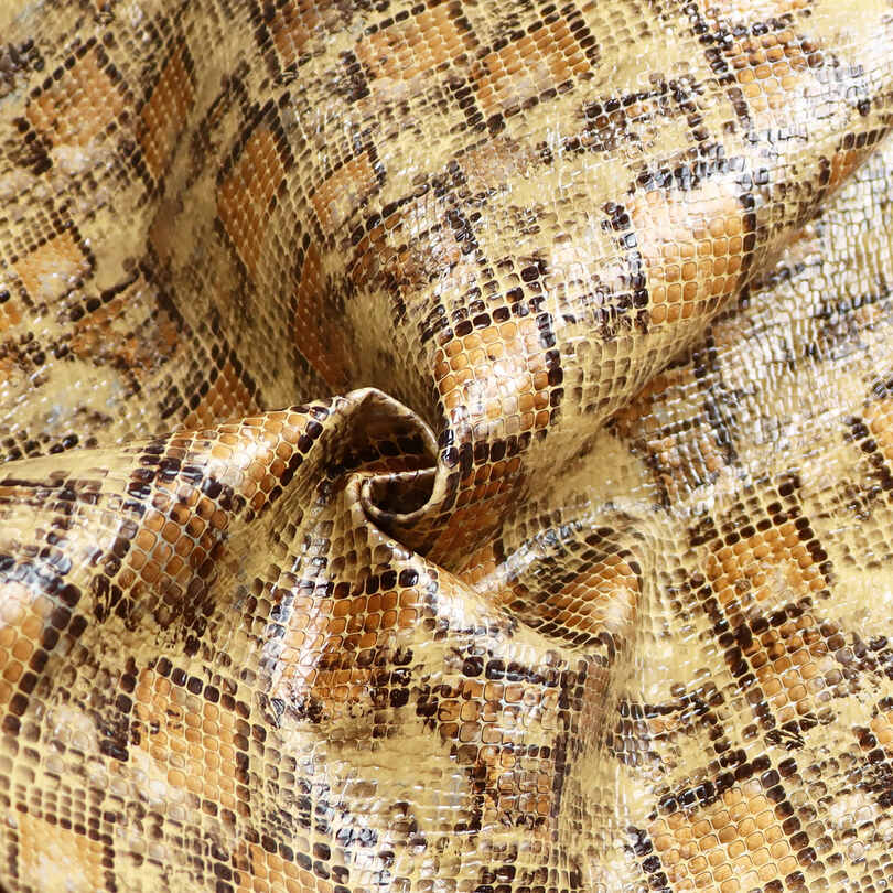 Málaí Bróga Craiceann Snake Crystal PU Leathar aithrise
