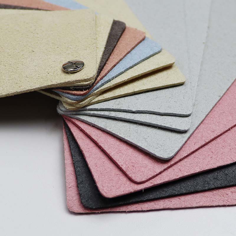 Leathar Gluaisteán Microfiber Sintéiseach Beag Litchi Grain